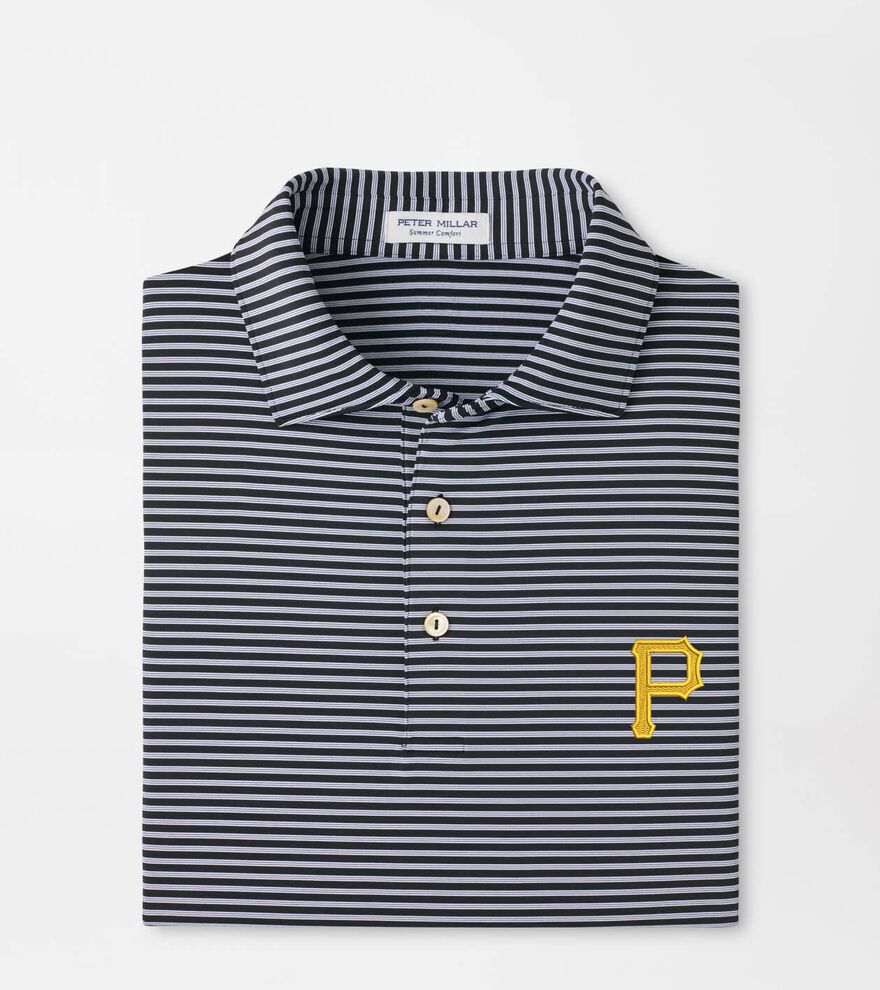 Pittsburgh Pirates Tiebreaker Performance Jersey Stripe Polo