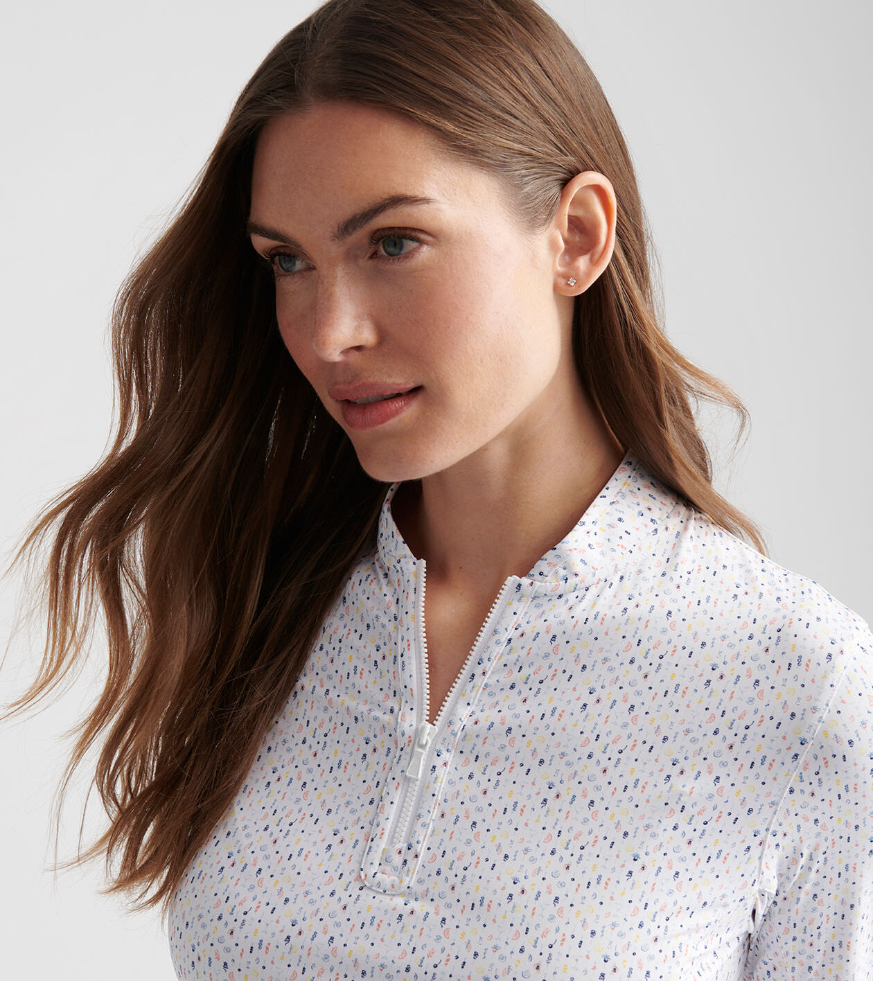 Final Touch Lightweight Long-Sleeve Zip Sun Shirt | Women's Tops