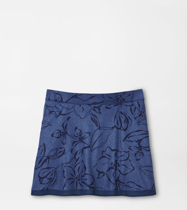 Sally Tonal Floral Trim Skort