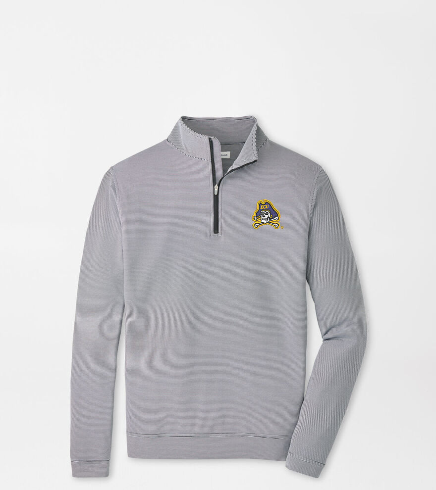 East Carolina University Perth Sugar Stripe Performance Quarter-Zip image number 1