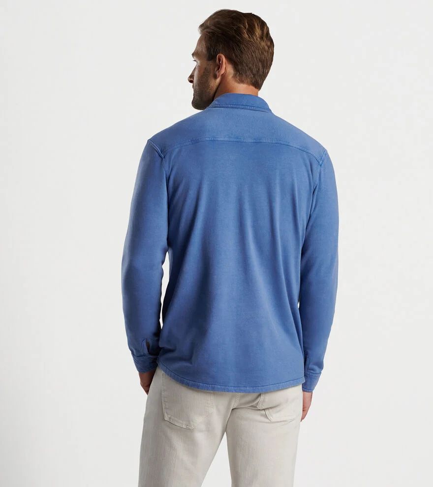 Lava Wash Fleece Knit Shirt Jacket image number 3