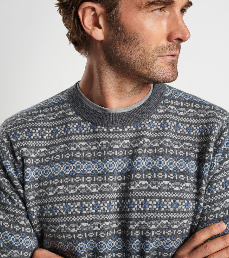 Conway Wool Cashmere Fair Isle Crew image number 5