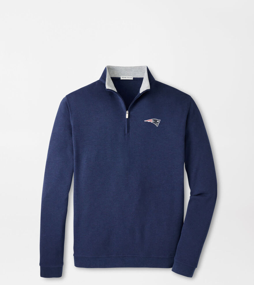 New England Patriots Crown Comfort Quarter-Zip Pullover image number 1