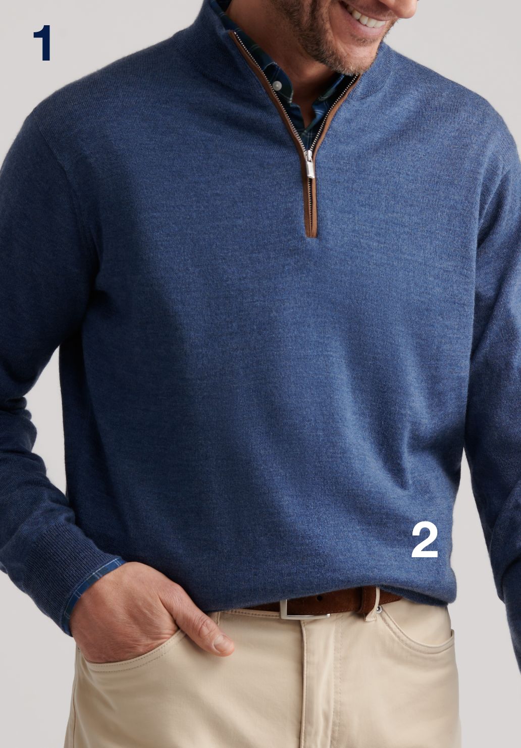 Indiana Perth Performance Quarter-Zip | Men's Collegiate