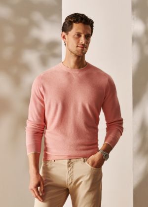 The Voyager Sweater in Peach Bloom