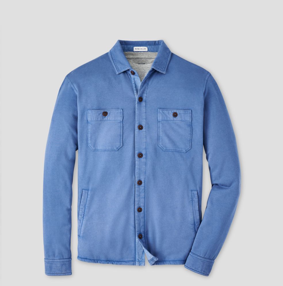 Lava Wash Fleece<br>Knit Shirt Jacket