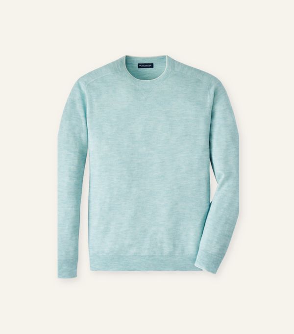 The Voyager Sweater in Iced Aqua