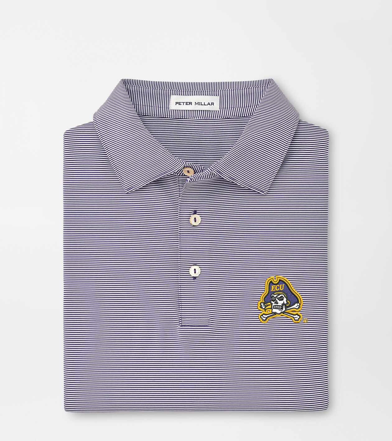 East Carolina University Jubilee Stripe Performance Polo