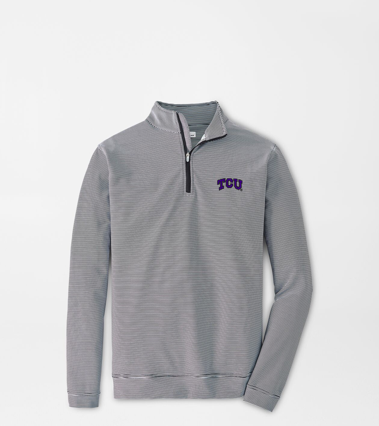 TCU Perth Mini-Stripe Performance Pullover