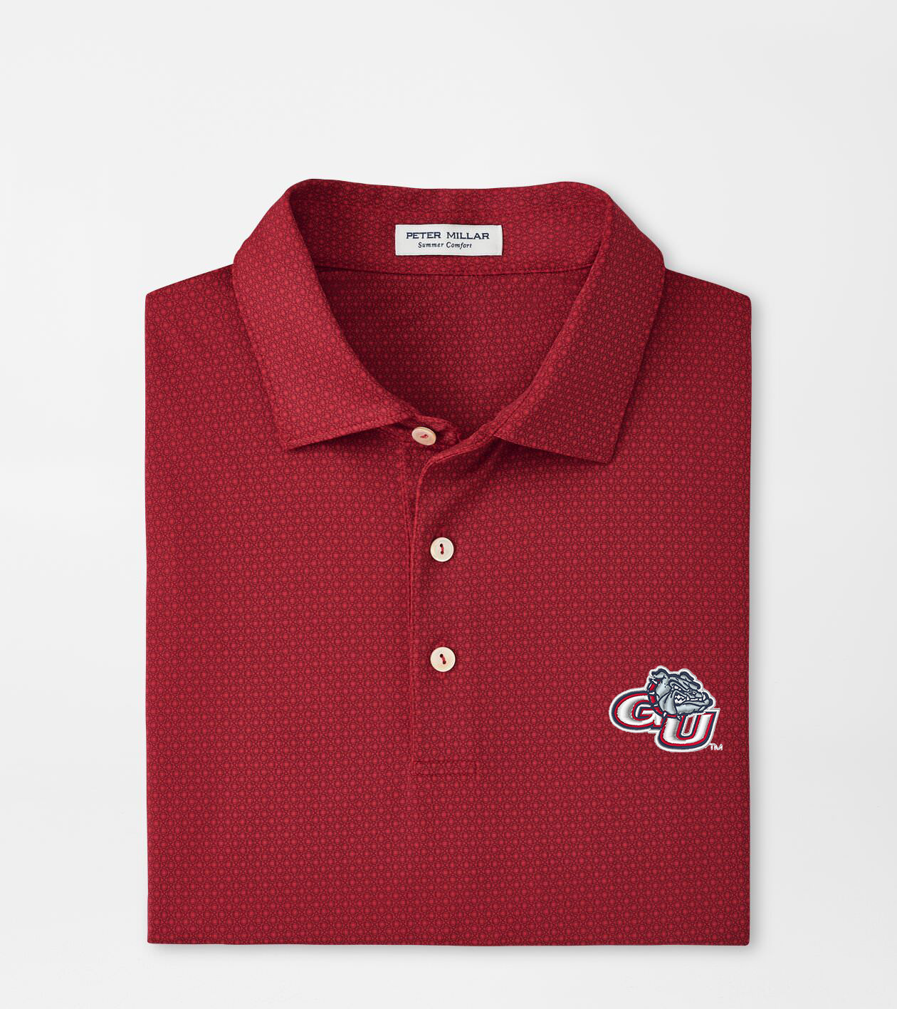 Gonzaga Tesseract Performance Jersey Polo Men's Collegiate Apparel