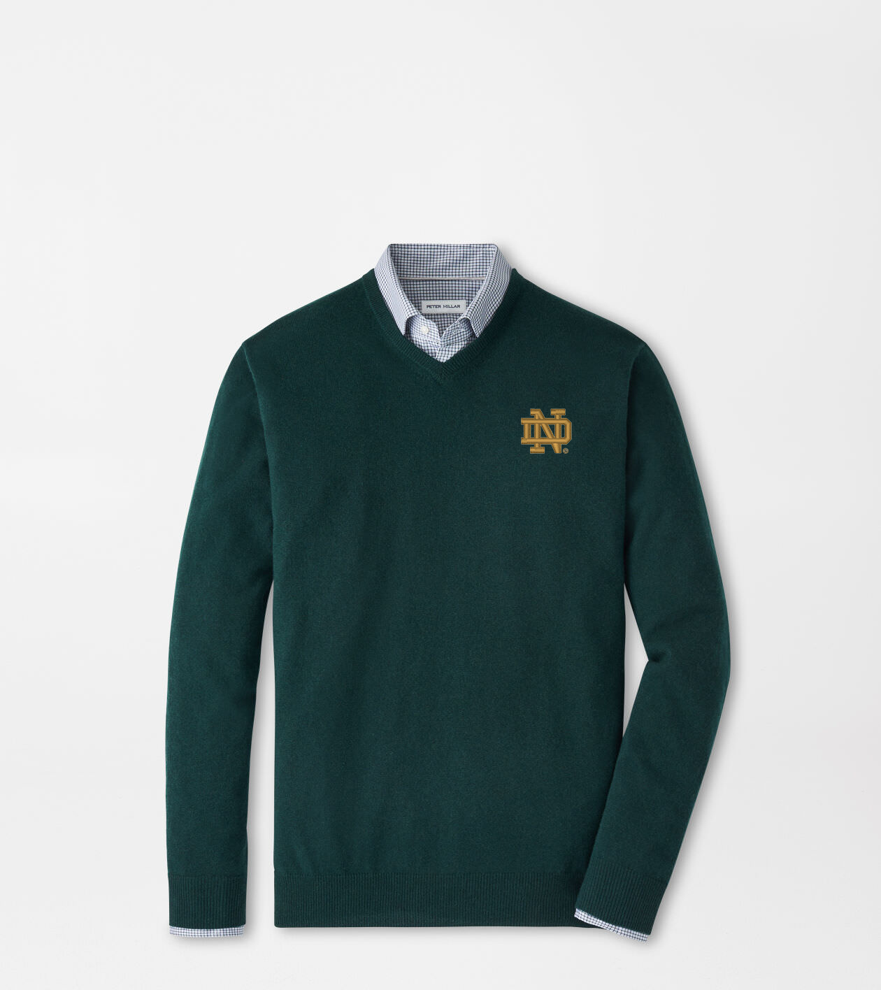 Notre Dame Crown Heritage Cashmere V-Neck Sweater | Men's