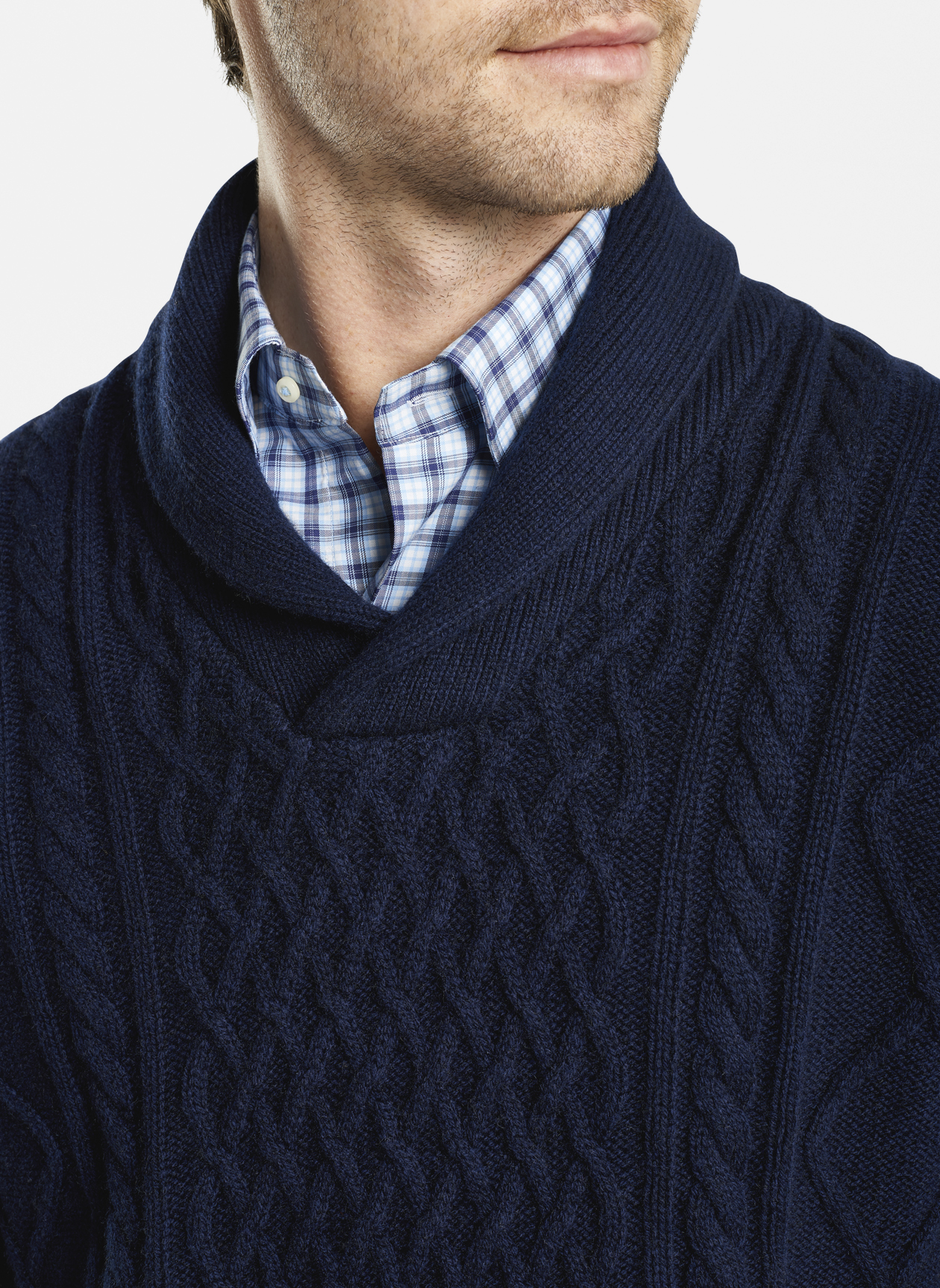 Cable Shawl Sweater | Peter Millar