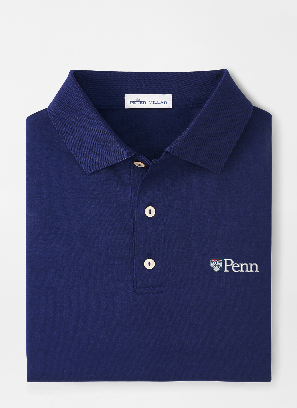 UPenn Solid Cotton Polo Peter Millar