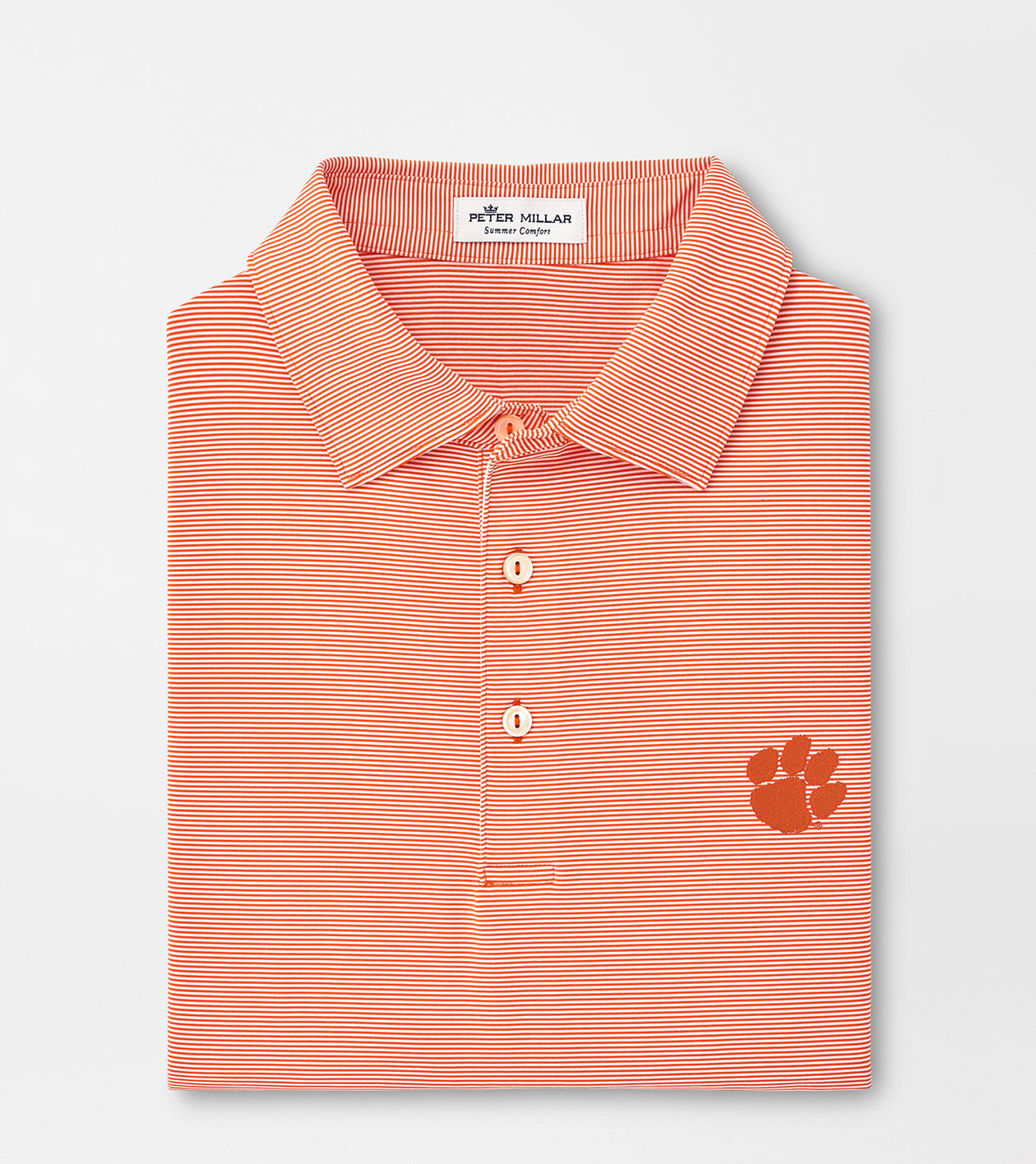 Clemson Jubilee Stripe Performance Polo