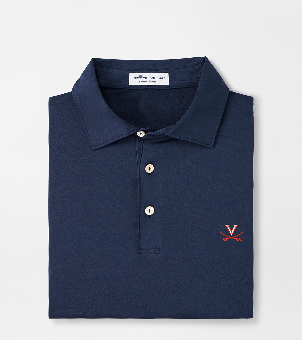 Virginia Solid Performance Jersey Polo (Sean Self Collar)