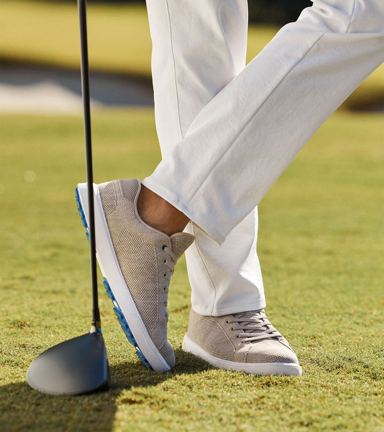 Peter Millar Mens Drift 2 Hybrid Golf‎ Course/Athletic/Athleisure Sneakers 12.5 Peter Millar Drift Hybrid Course Golf Shoes White - Carl main image 4