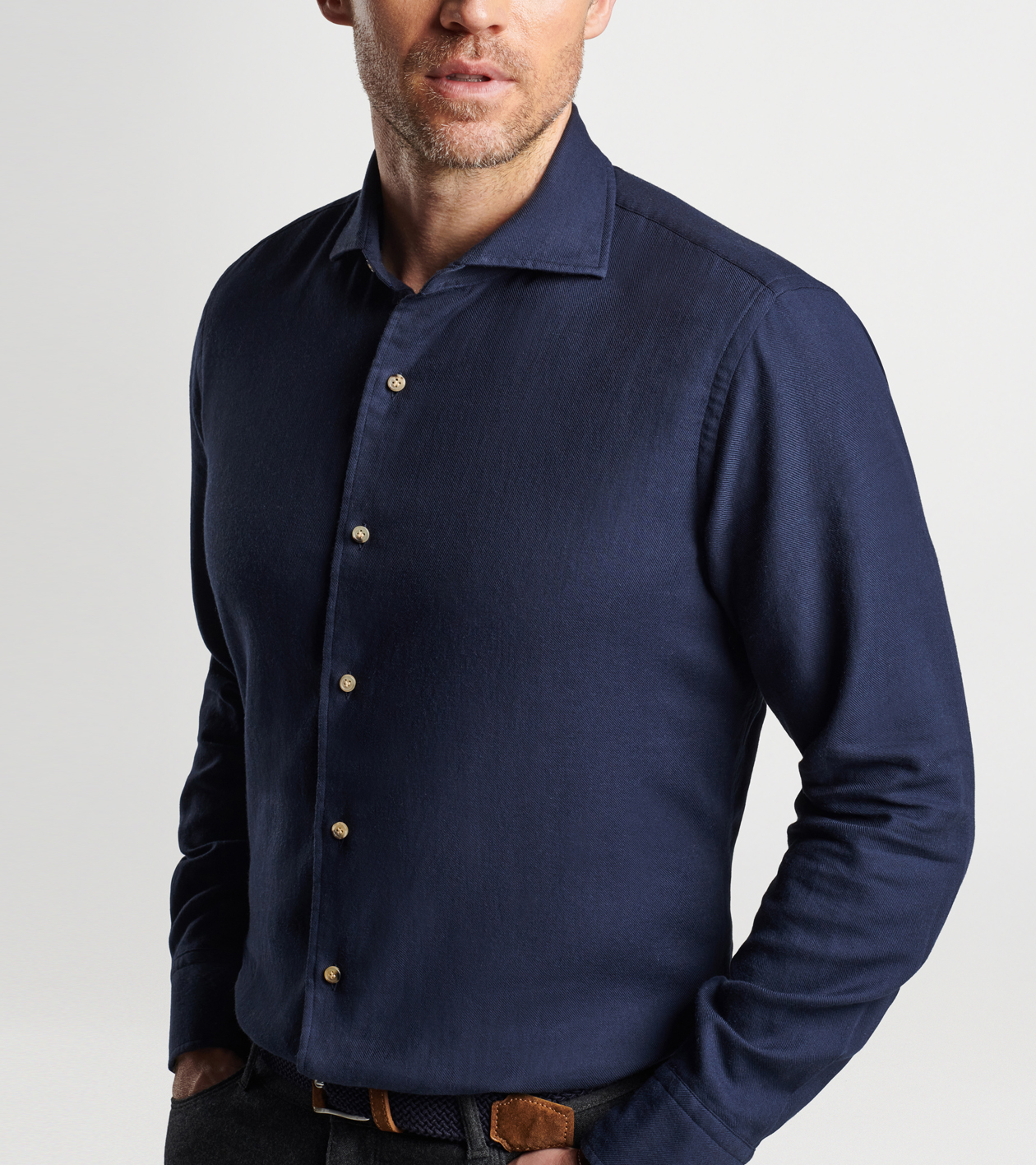 Ofanto Cotton Cashmere Sport Shirt | Men's Sport Shirts | Peter Millar