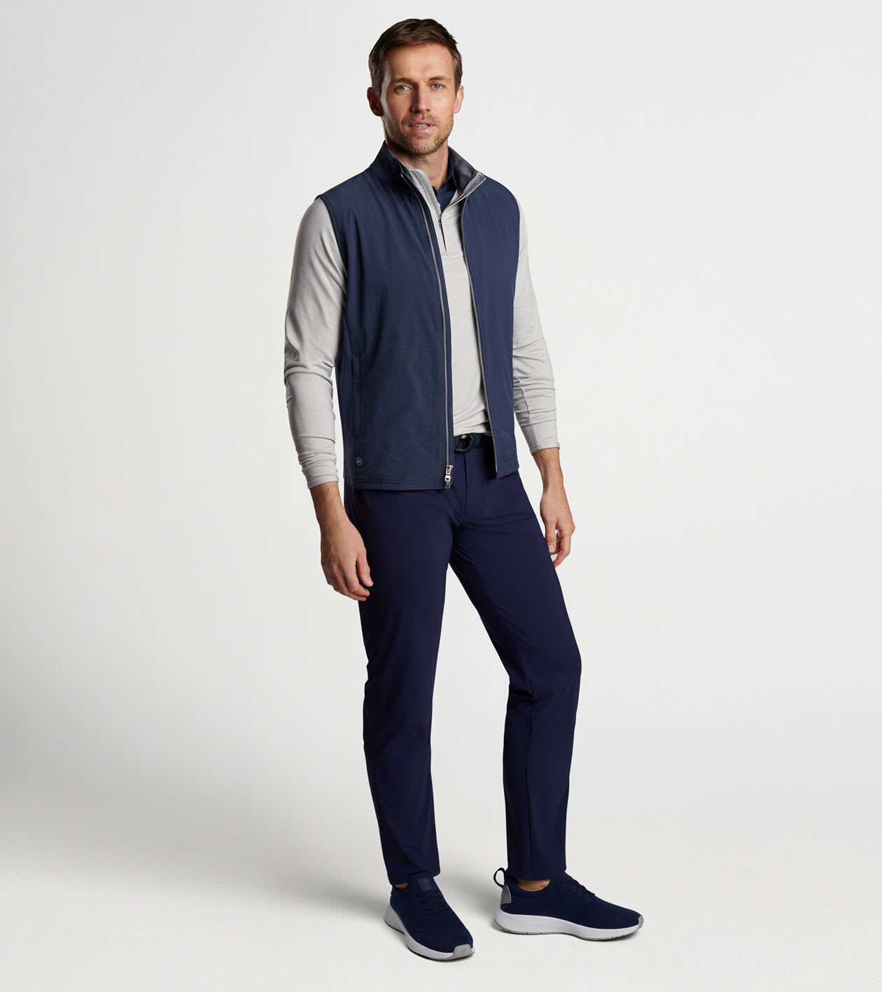 Solstice Performance Hybrid Full-Zip Vest | Men's Vests | Peter Millar