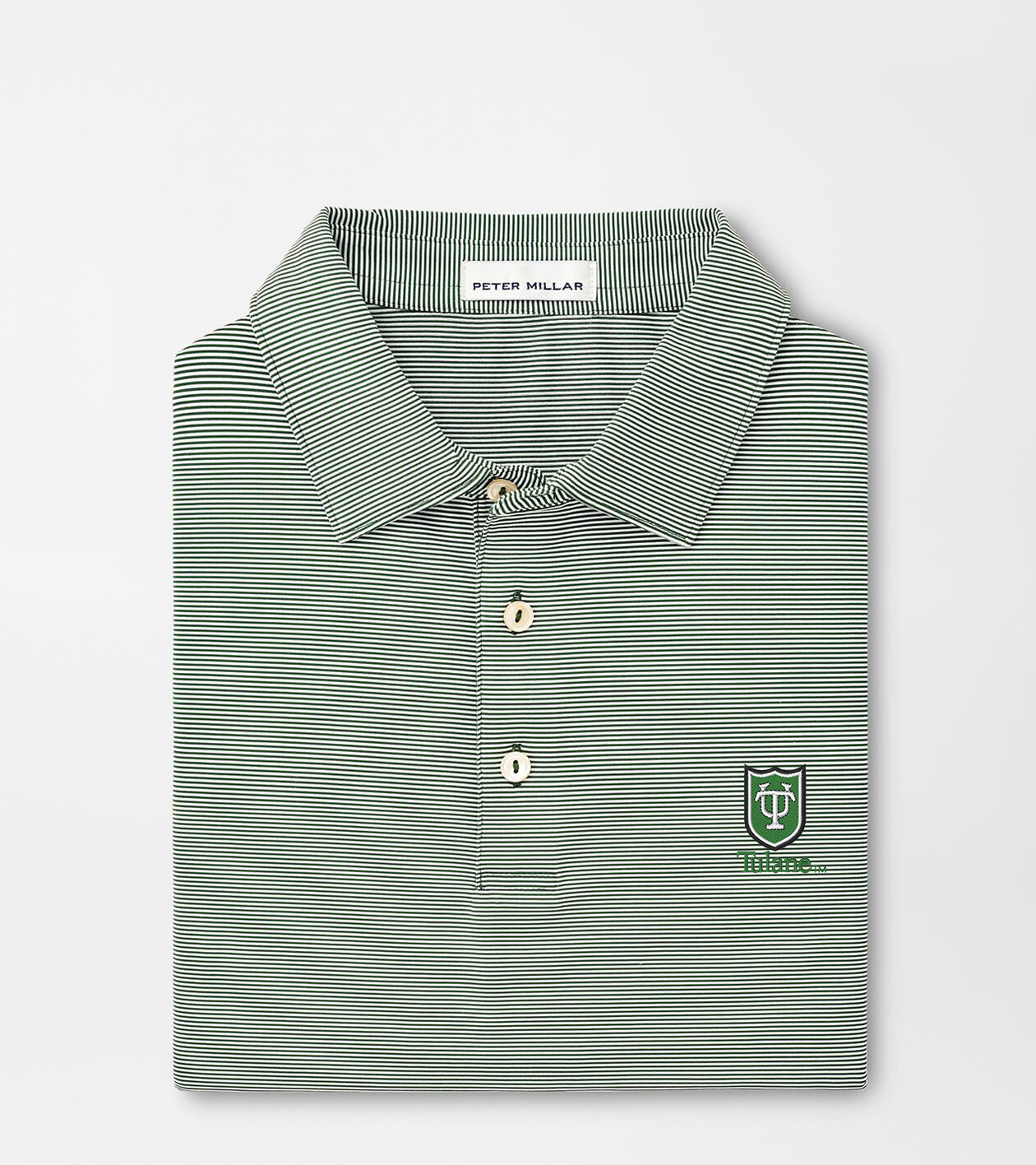 Tulane Jubilee Stripe Performance Polo