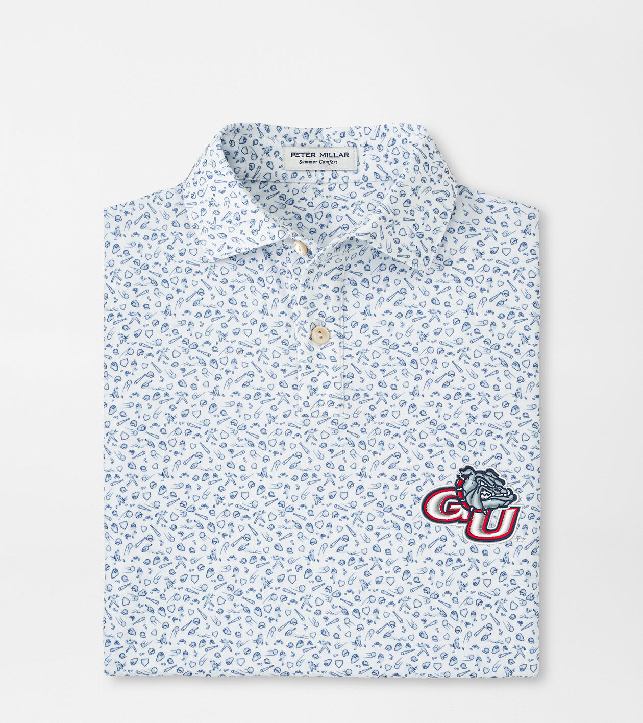 Gonzaga Batter Up Youth Performance Jersey Polo Youth Collegiate