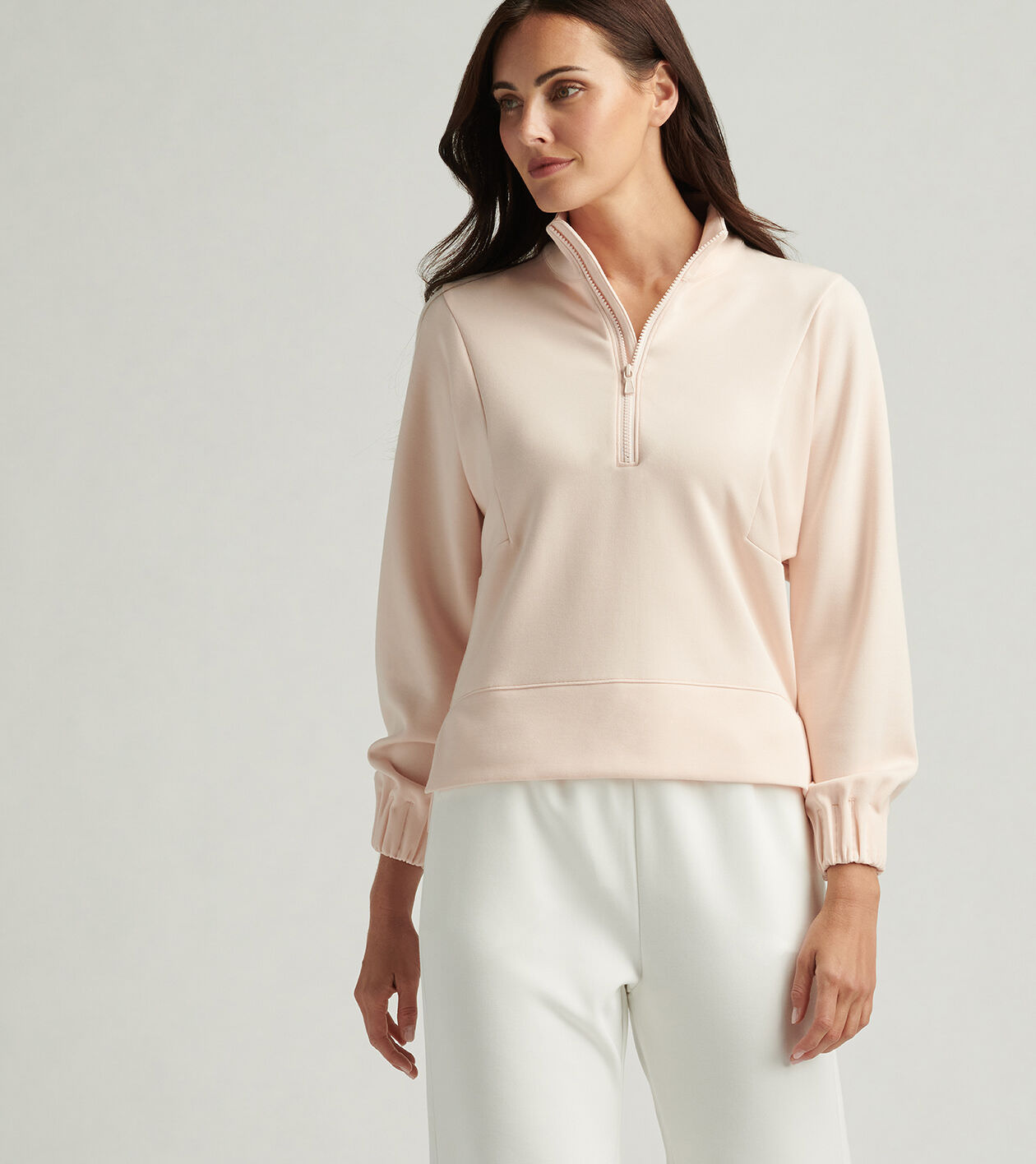 【MODERNIF】Vino Dangara Half Zip-up Knit Flora Knit Half-Zip Pullover | Women's Tops | Peter Millar