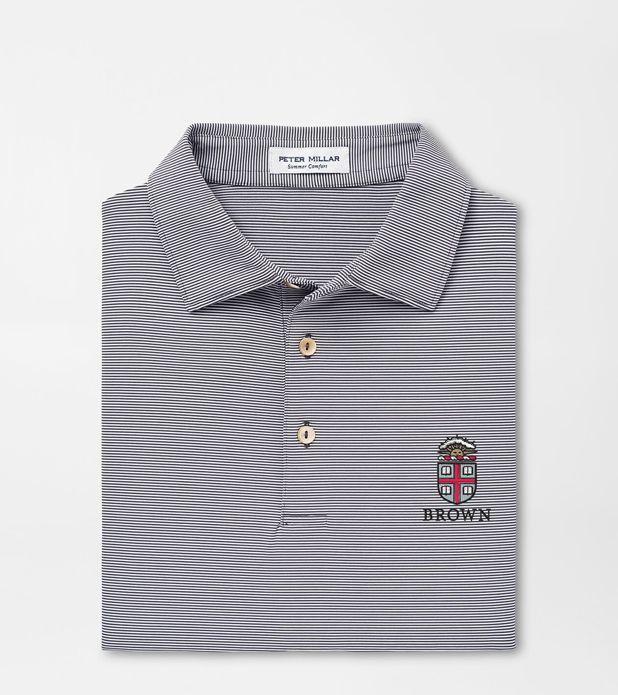 Brown University Jubilee Stripe Performance Polo