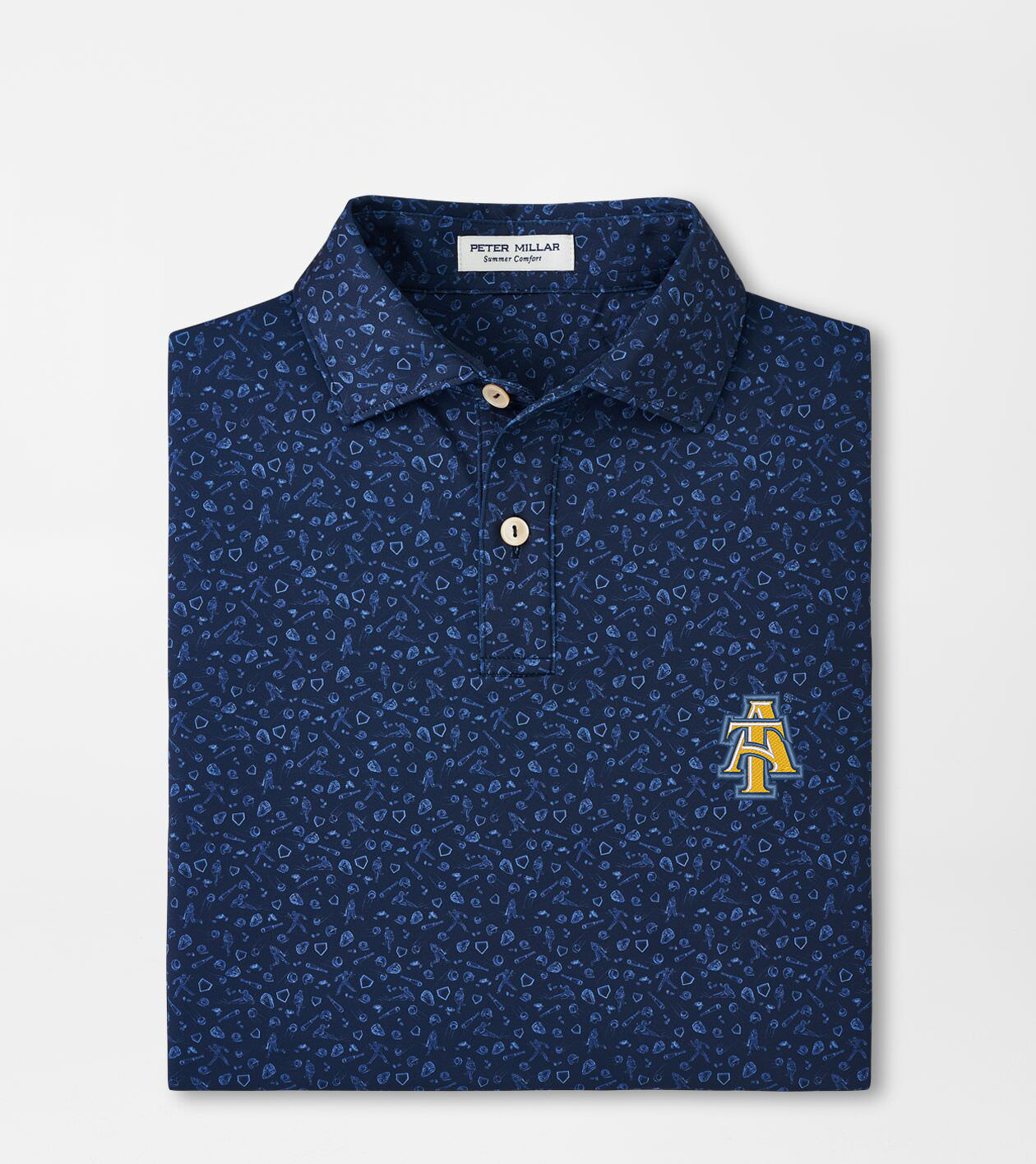 NC A&T Batter Up Youth Performance Jersey Polo