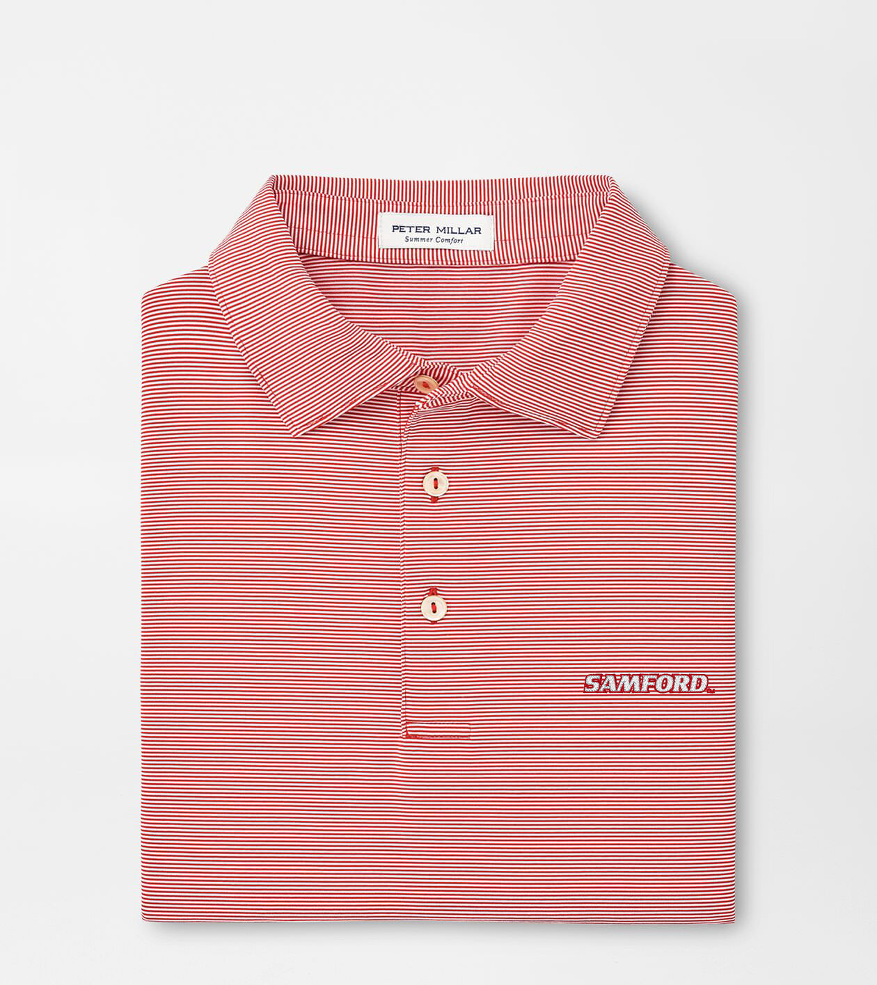 Samford Jubilee Stripe Performance Polo