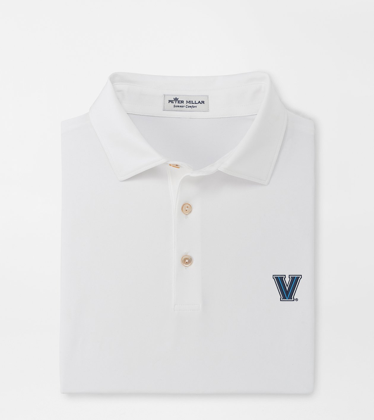 Villanova Solid Performance Jersey Polo (Sean Self Collar)