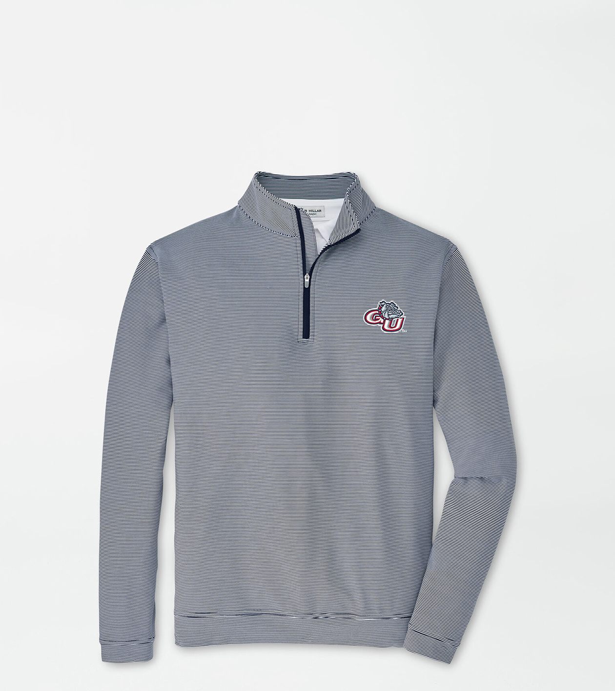 Gonzaga Bulldog Perth MiniStripe Performance Pullover Men's