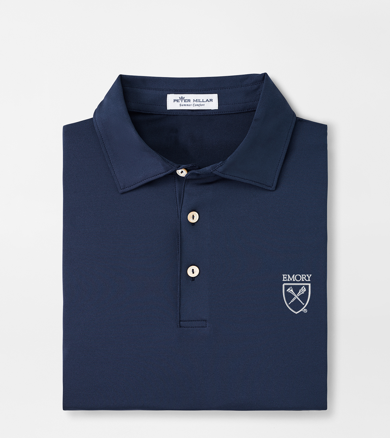 Emory Solid Performance Jersey Polo (Sean Self Collar)