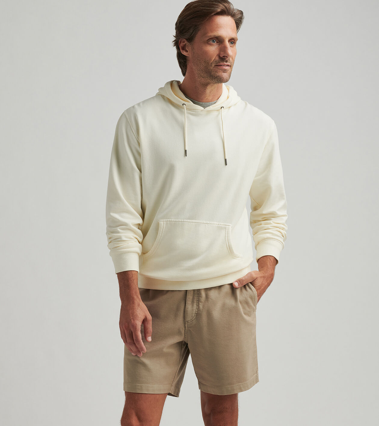 ★COOR★ Garment Dying Essential Sweatshirt Washed Charcoal MUSINSA | COOR Garment Dying Essential Hooded Sweatshirt