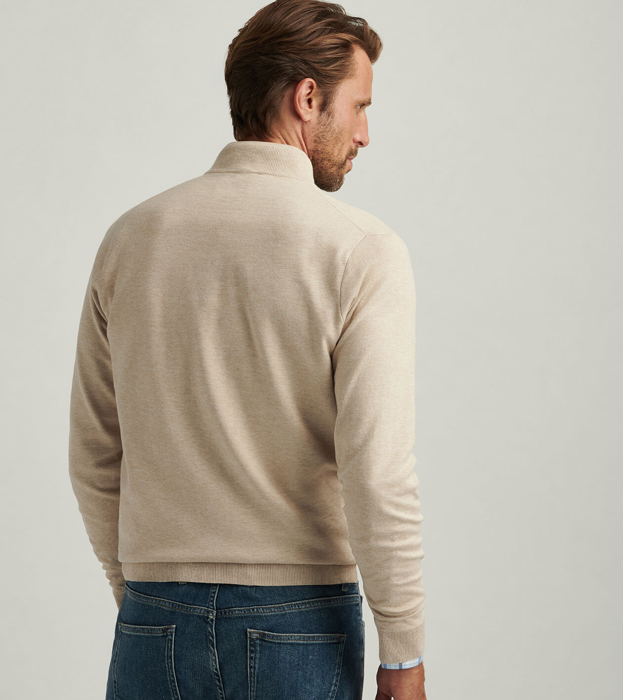 Coolspun Cotton Quarter-Zip Sweater | Men's Sweaters | Peter