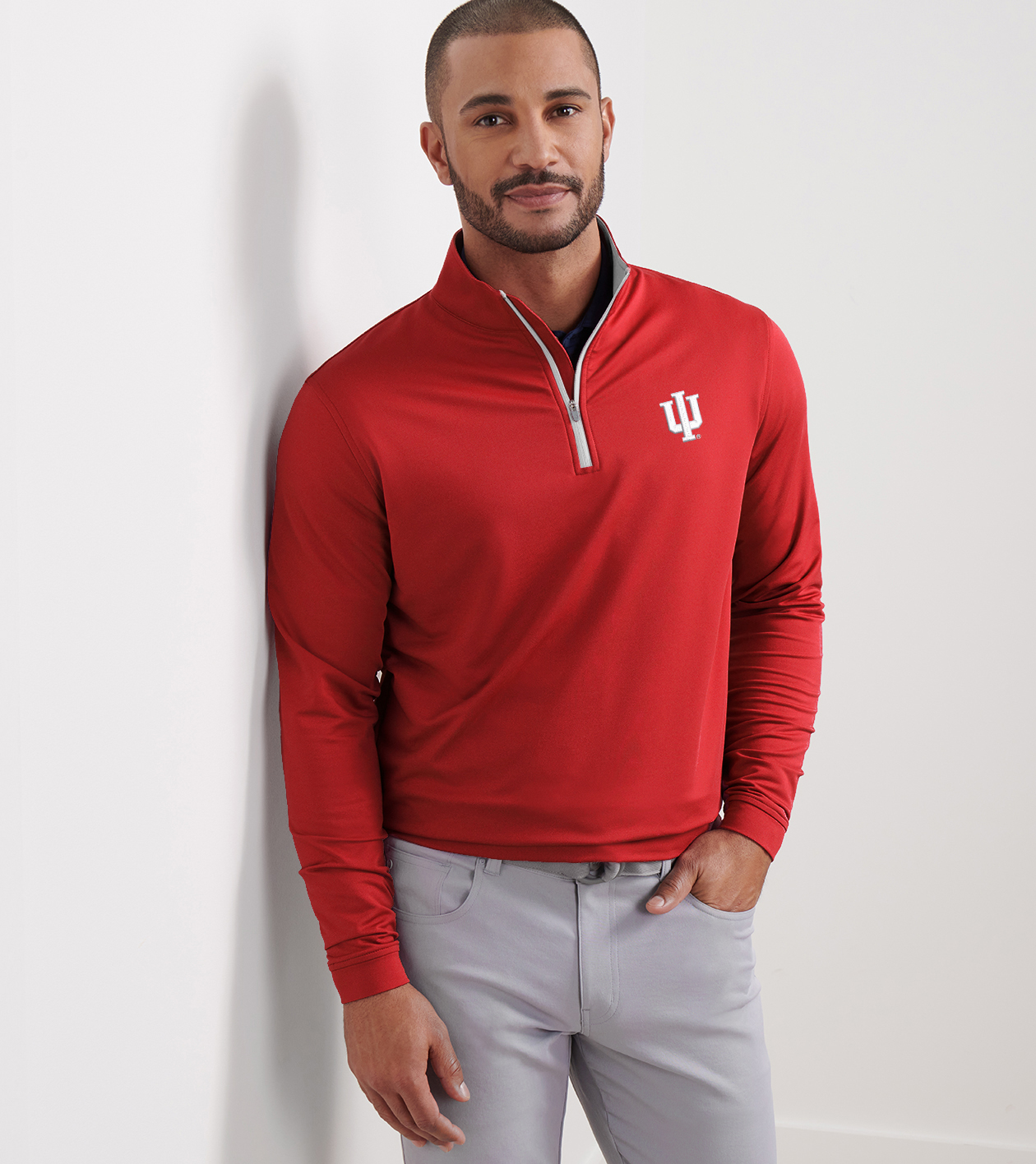 PETER MILLAR・waialae country club セーター Perth Sugar Stripe Performance Quarter-Zip | Men's Pullovers