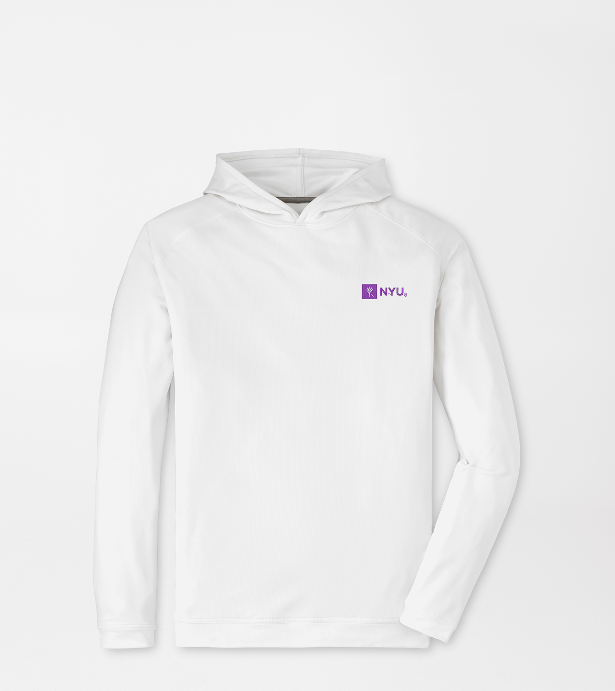 New York University Pine Performance Hoodie Men's Collegiate Apparel