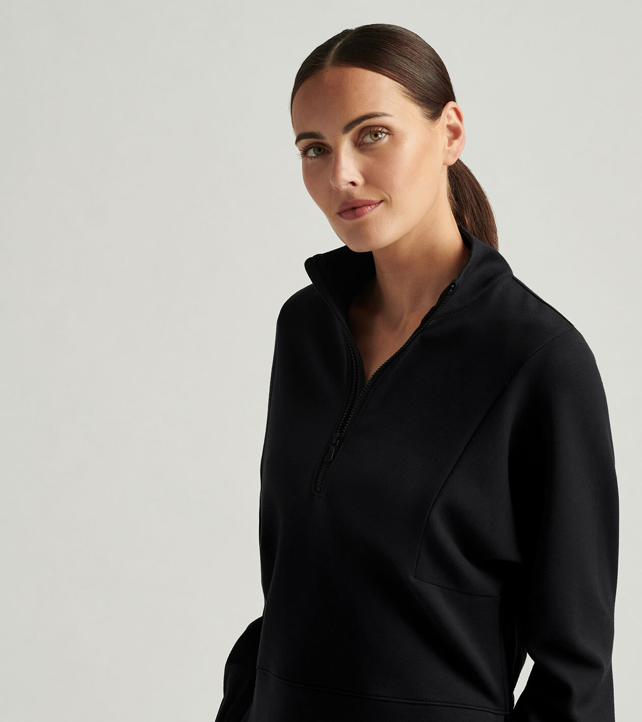 Flora Knit Half-Zip Pullover