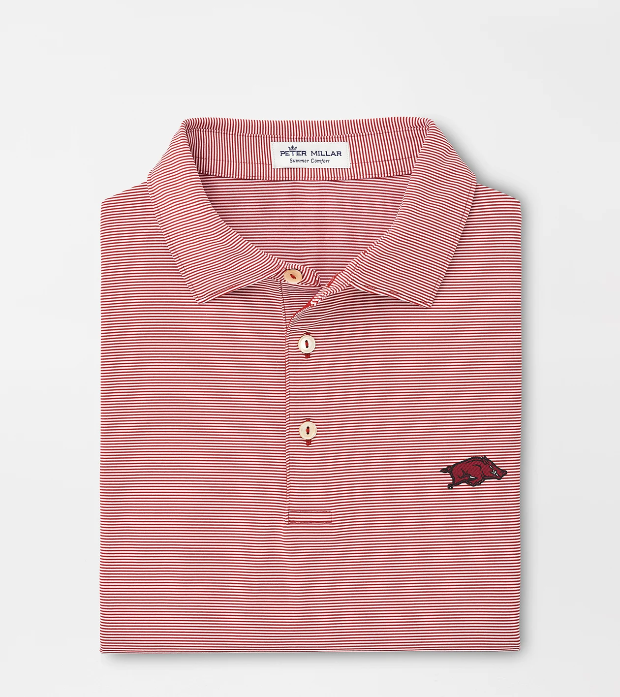 Arkansas Jubilee Stripe Performance Polo