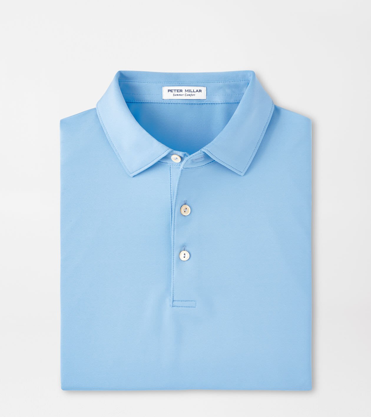PETER MILLAR Summer Comfort L ターコイズ Solid Performance Jersey Polo | Men's Polos | Peter Millar
