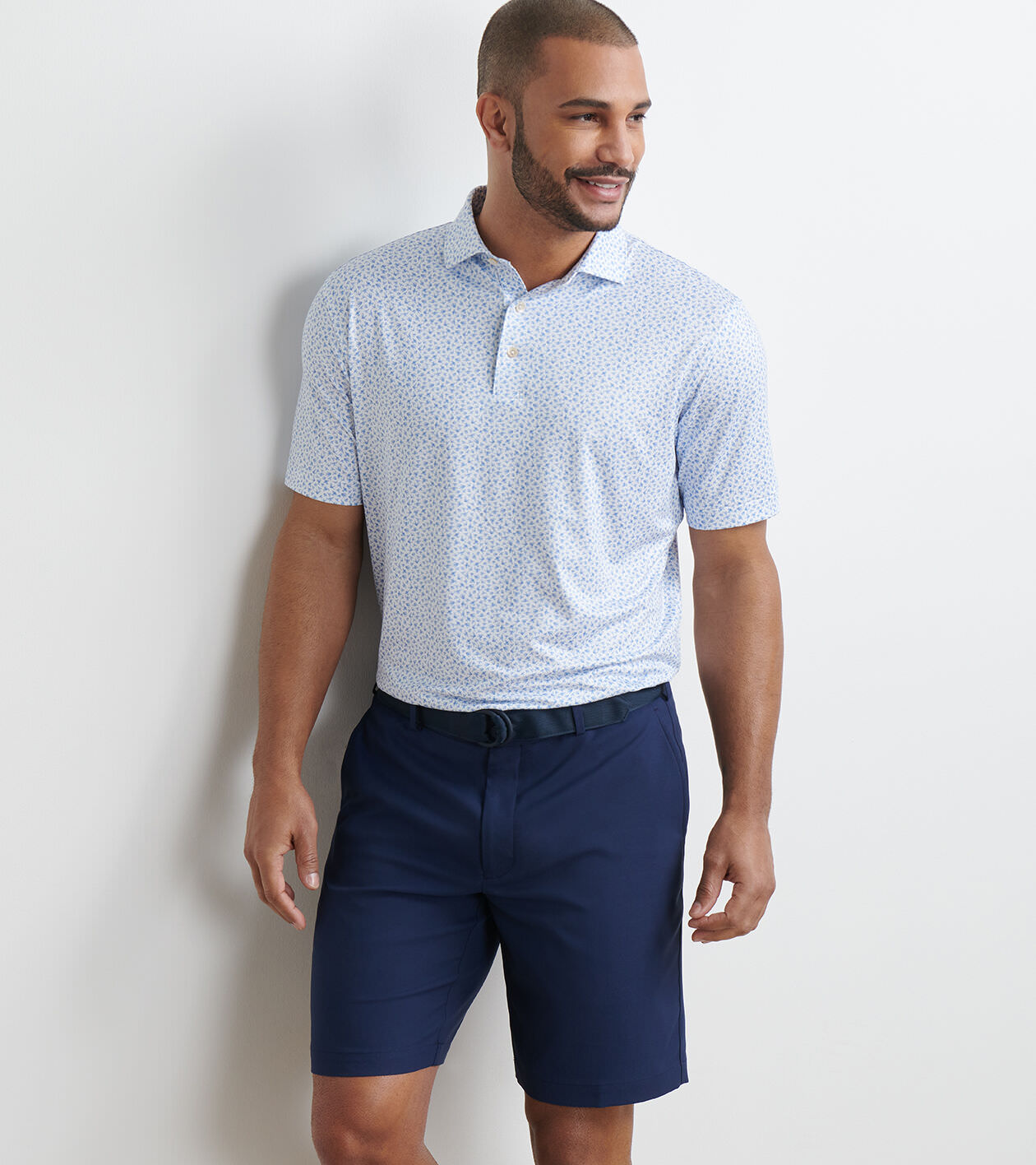 PETER MILLAR ポロシャツ Mサイズ ライトブルー Peter Millar ストライプ ポロシャツ | ブルー | FARFETCH JP