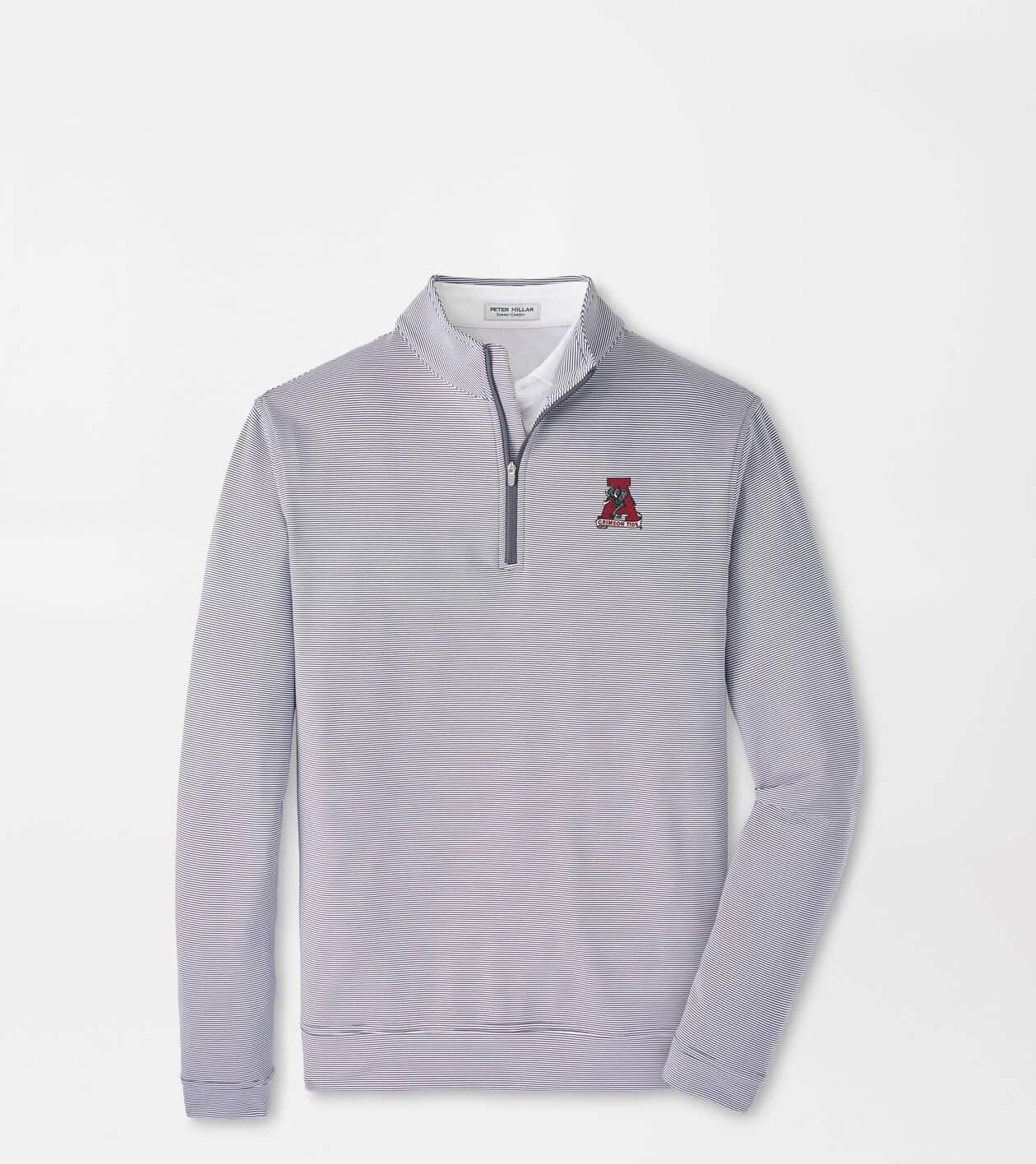 Collegate Gear Alabama Vault Perth Sugar Stripe Performance Quarter-Zip | Men's ...