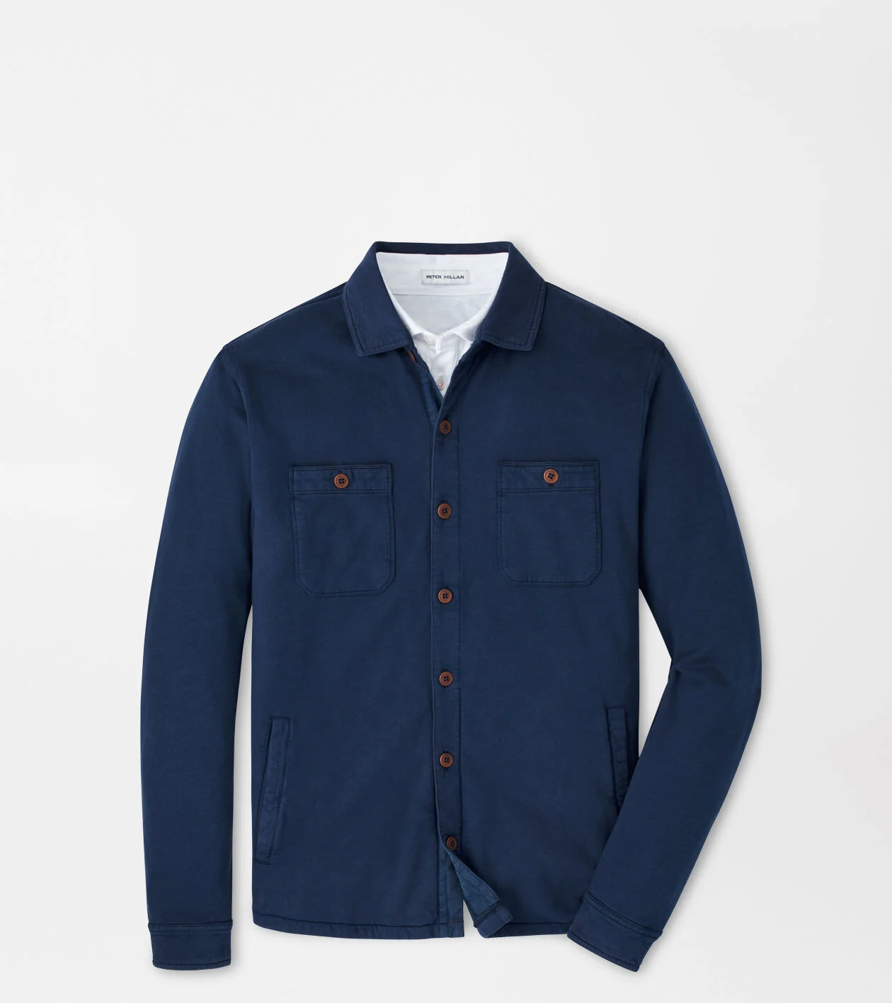 Lava Wash Fleece Knit Shirt Jacket