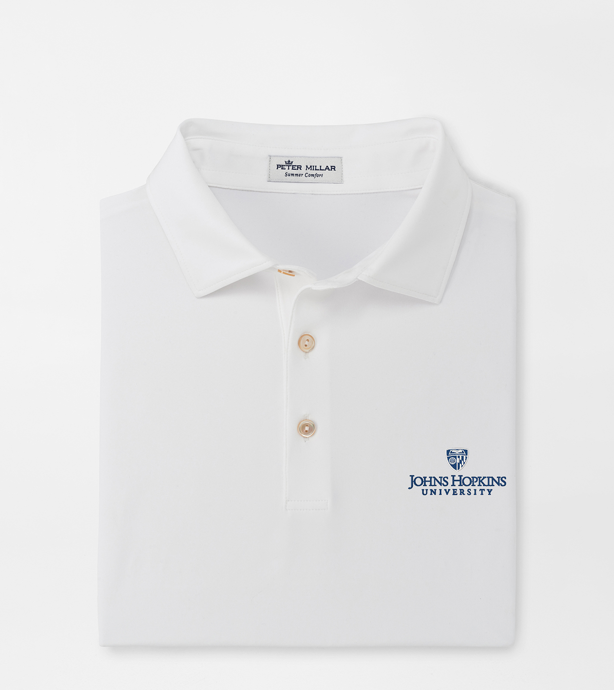 Johns Hopkins University Solid Performance Jersey Polo (Sean Self