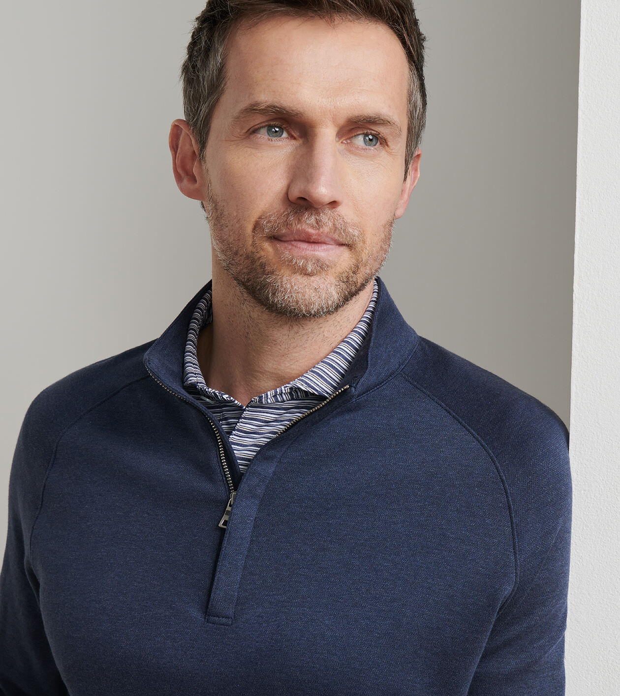 Grant Birdseye Quarter-Zip | Men's Pullovers | Peter Millar