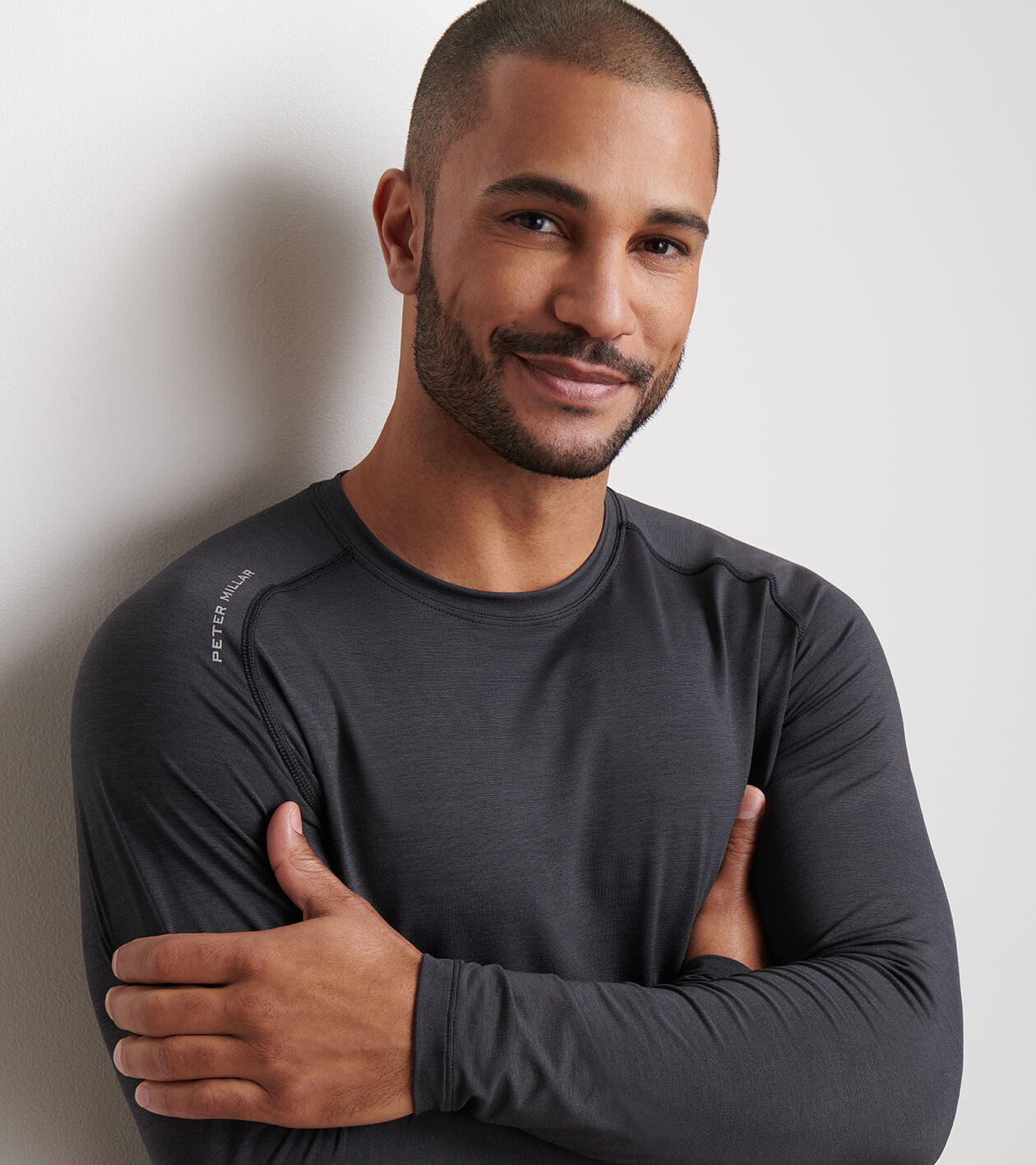 Tシャツ・カットソー Tonywell Pintuck Wide Slacks Aurora Performance Long-Sleeve T-Shirt | Men's T-Shirts