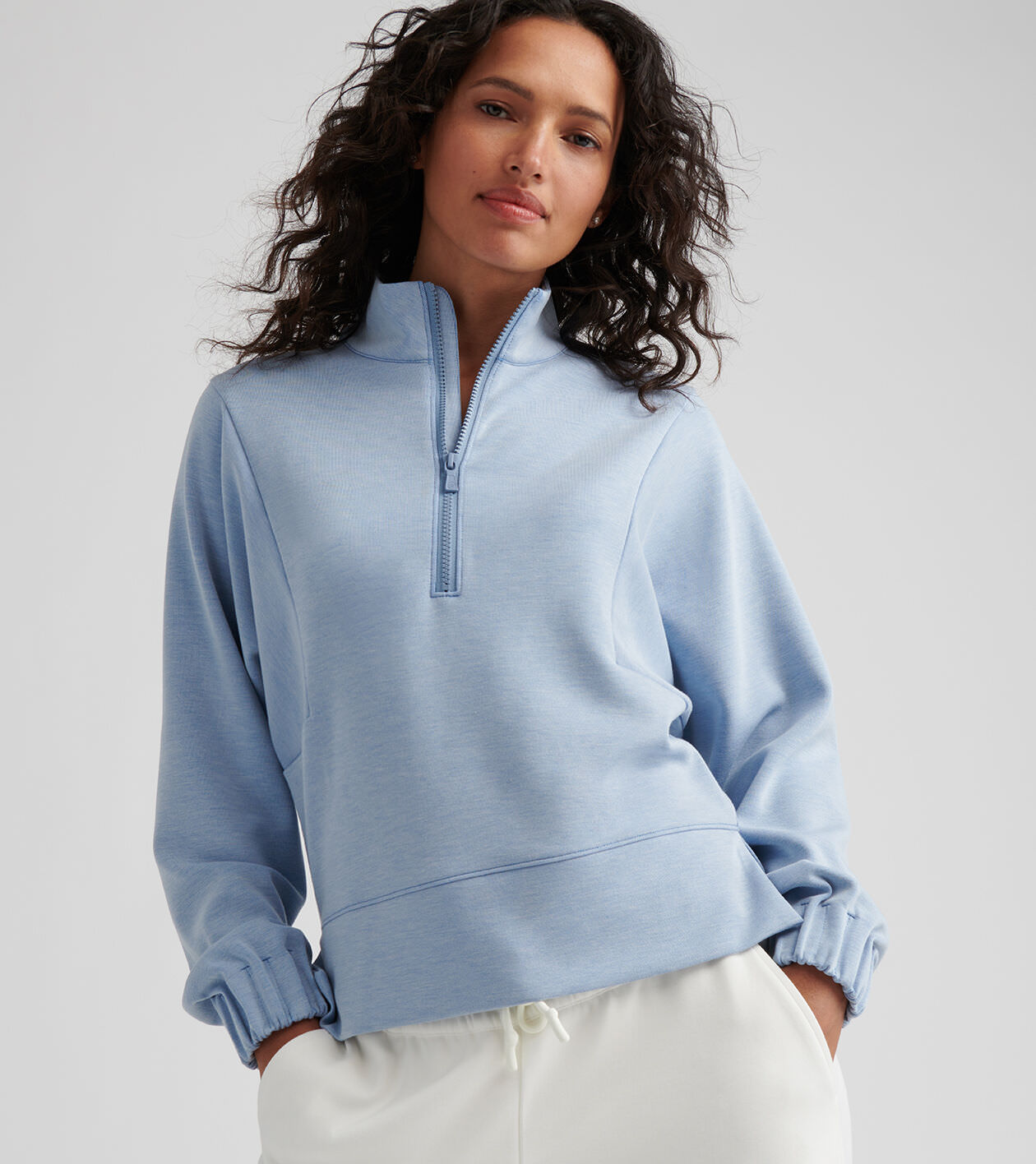 BLESS Ü quilting stitch half zip anorak Men's Colosseum Navy Penn State Nittany Lions Reloaded
