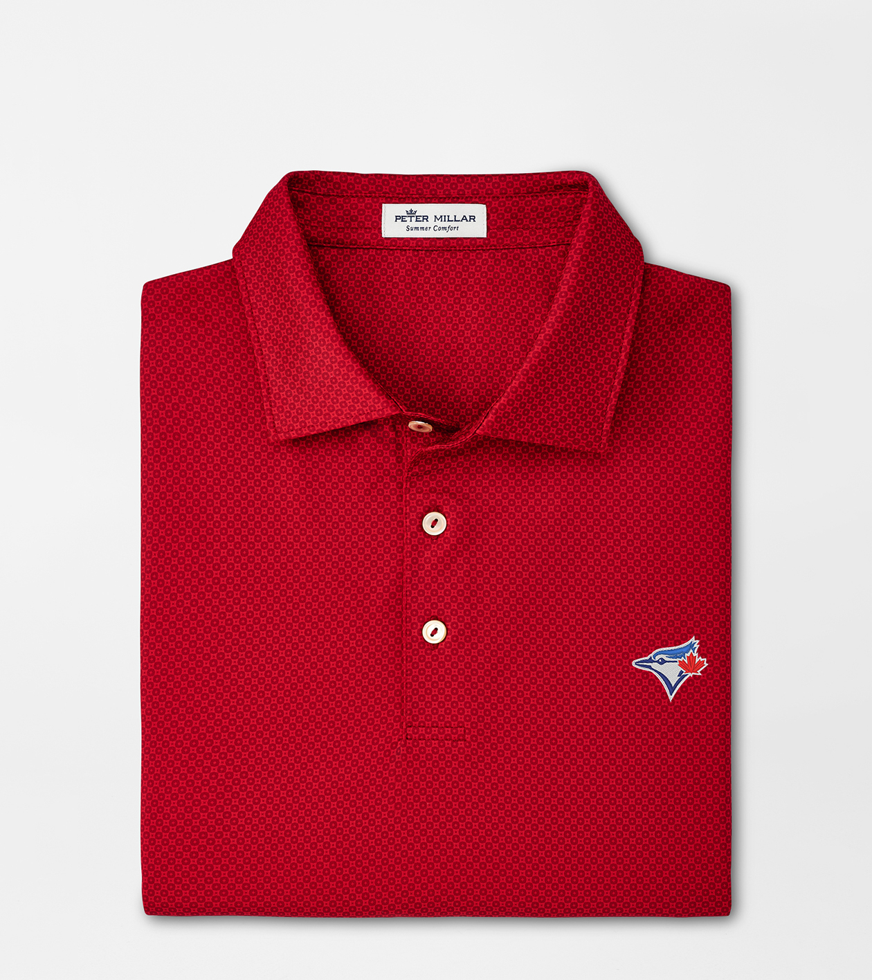 red blue jays shirt