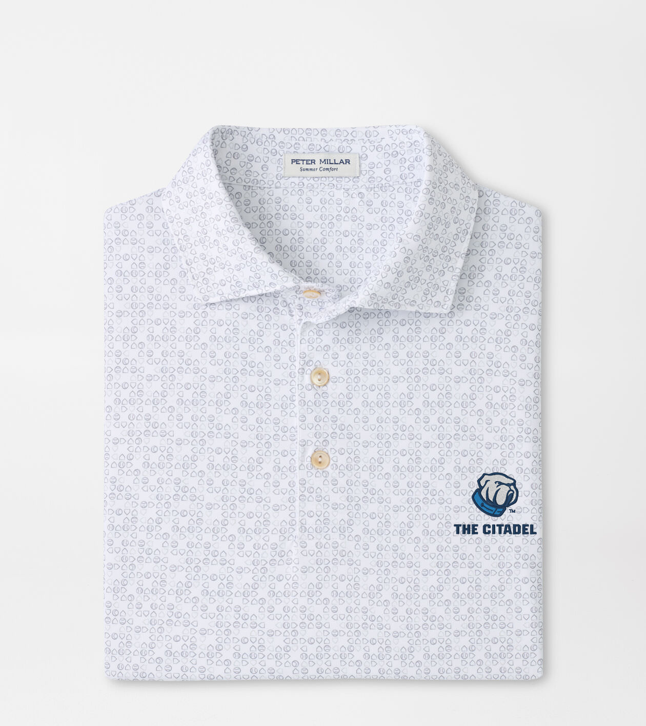【新品】Pedestal polo tee jellyyabashi The Citadel Bases Loaded Performance Jersey Polo| Men's Collegiate