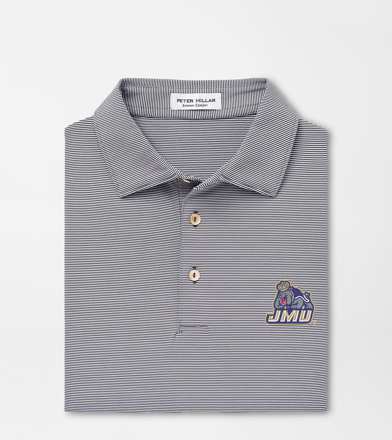 James Madison Jubilee Stripe Performance Polo