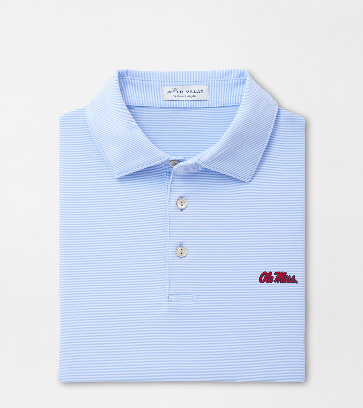 Ole Miss Jubilee Stripe Performance Polo