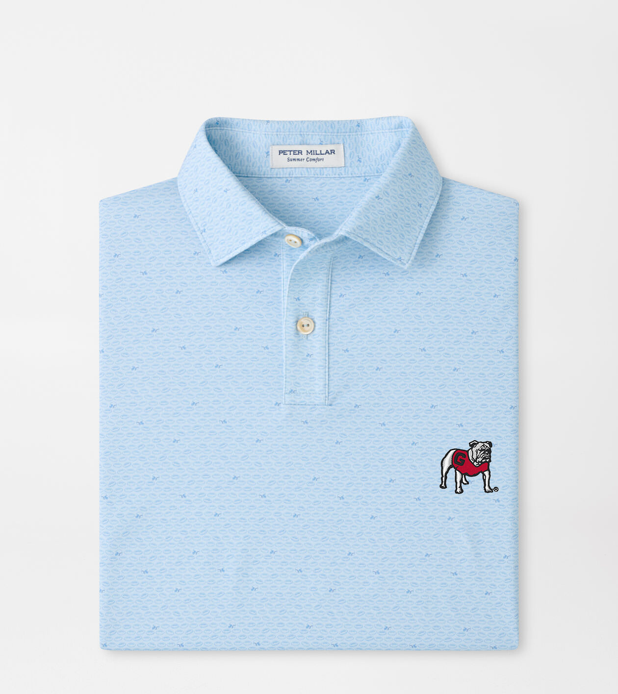Georgia Standing Bulldog On The Ball Youth Performance Jersey Polo